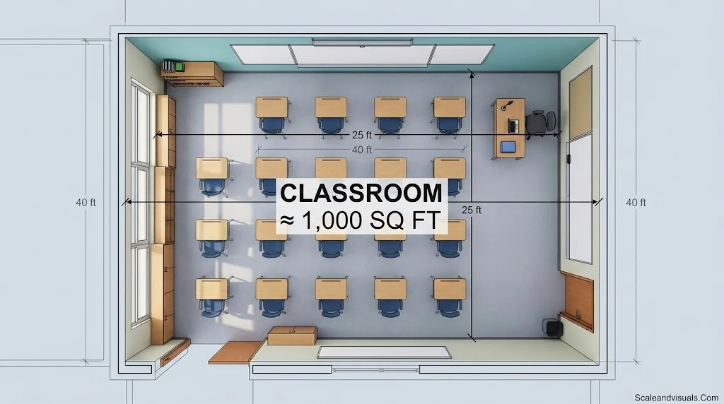 A school classroom