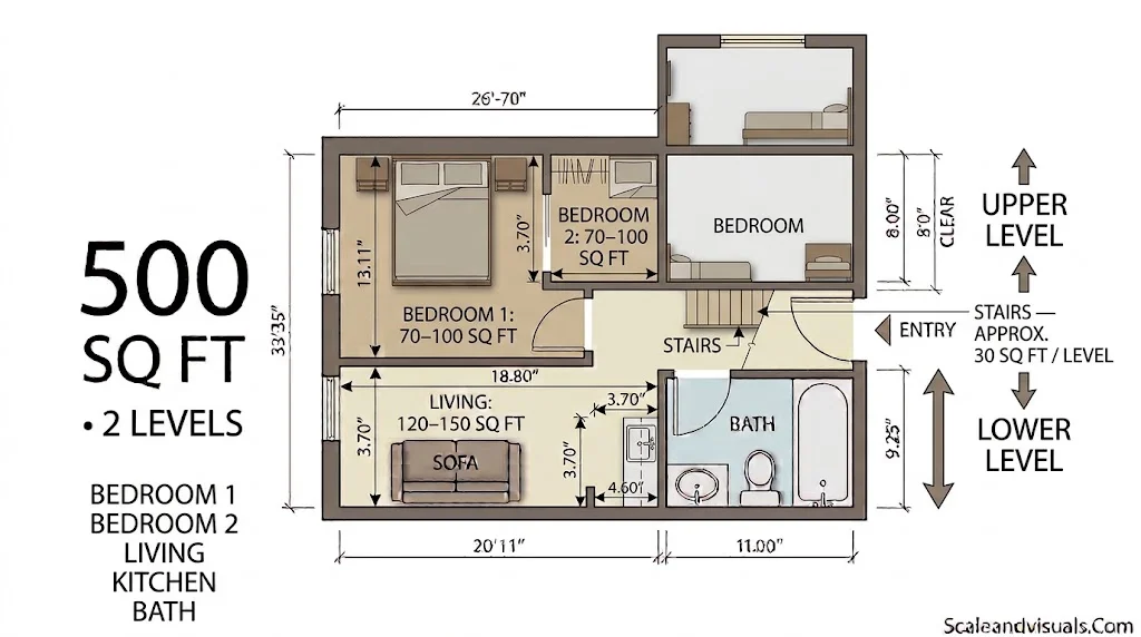 Two-level condo